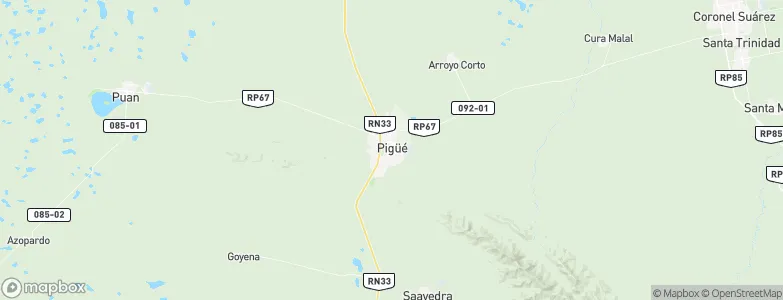 Pigüé, Argentina Map