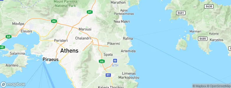 Pikermi, Greece Map