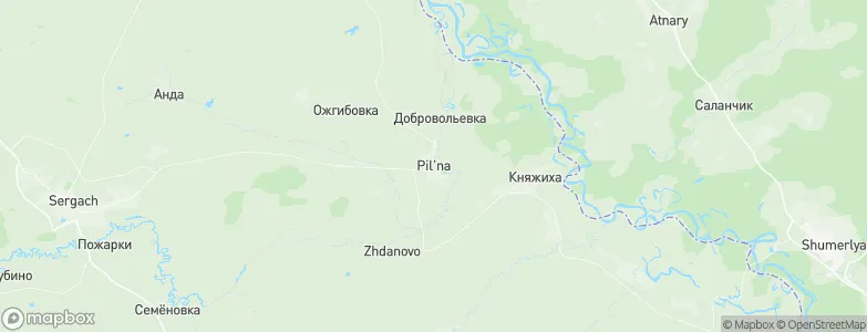 Pil'na, Russia Map