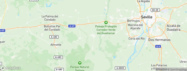 Pilas, Spain Map