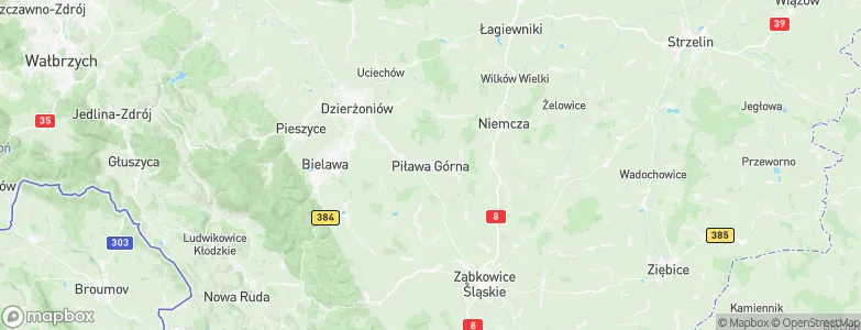 Piława Górna, Poland Map