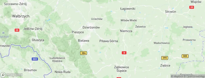 Piława, Poland Map