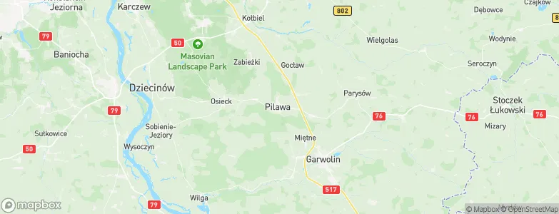 Pilawa, Poland Map