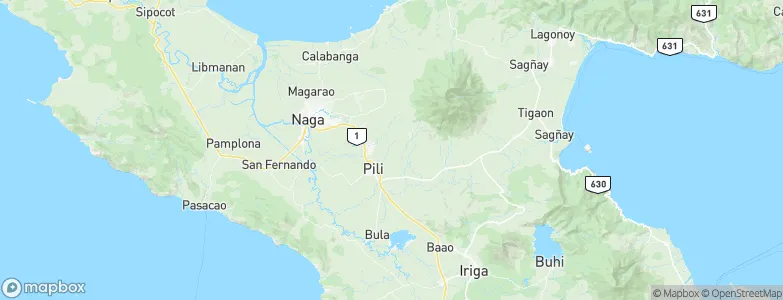 Pili, Philippines Map