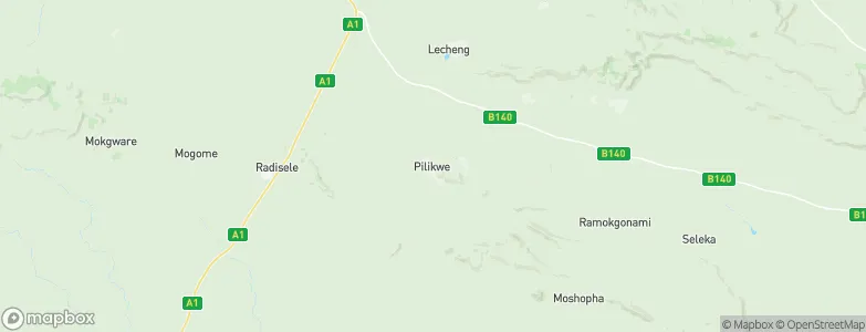 Pilikwe, Botswana Map