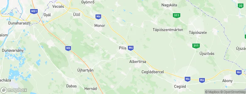 Pilis, Hungary Map