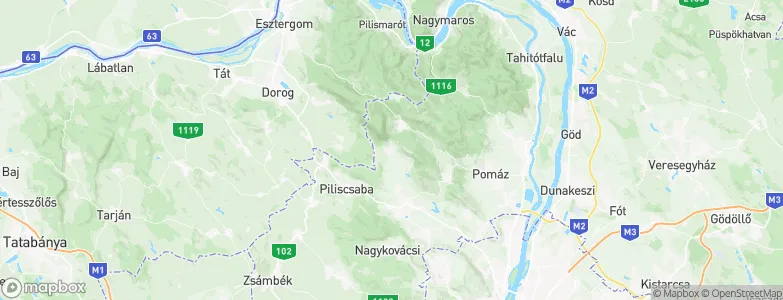 Pilisszántó, Hungary Map