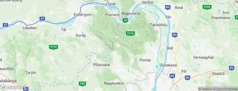 Pilisszentkereszt, Hungary Map
