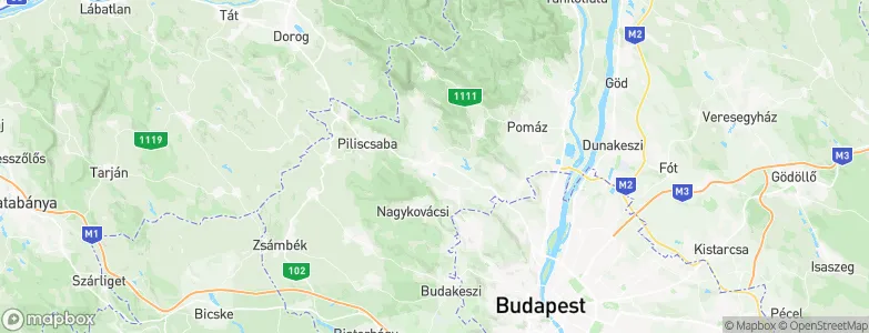 Pilisvörösvár, Hungary Map