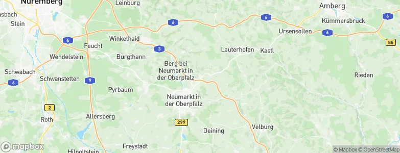 Pilsach, Germany Map
