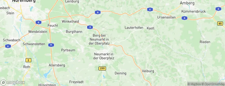 Pilsach, Germany Map