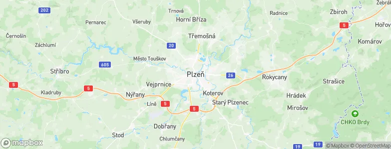 Pilsen, Czechia Map
