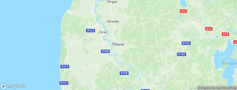 Piltene, Latvia Map