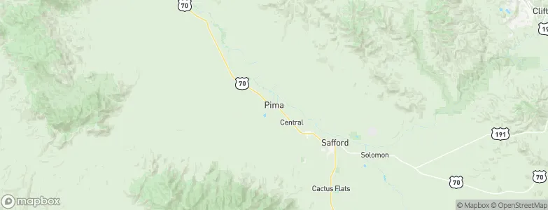 Pima, United States Map