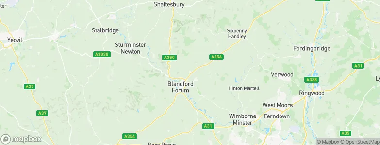 Pimperne, United Kingdom Map