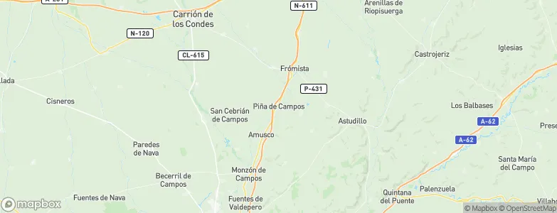 Piña de Campos, Spain Map