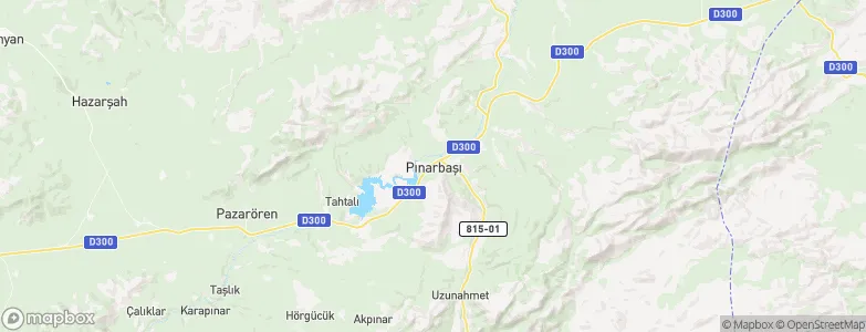 Pınarbaşı, Turkey Map