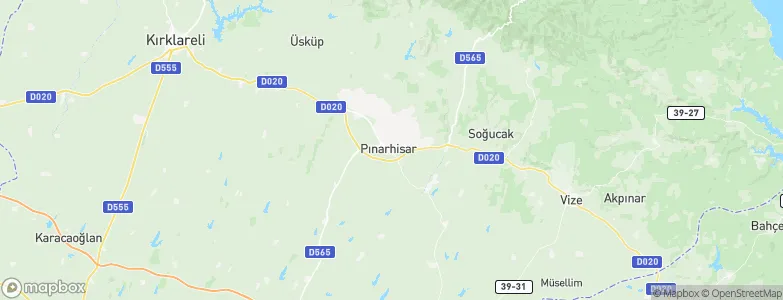 Pınarhisar, Turkey Map