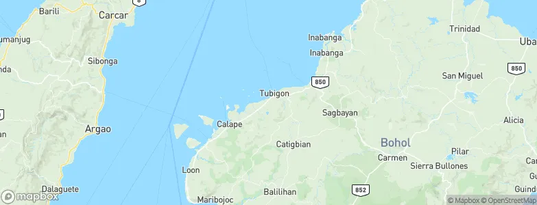 Pinayagan Norte, Philippines Map