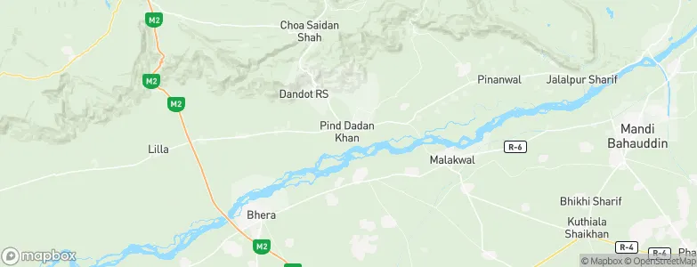 Pind Dadan Khan, Pakistan Map