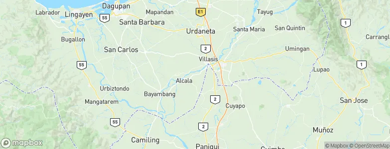 Pindangan Centro, Philippines Map