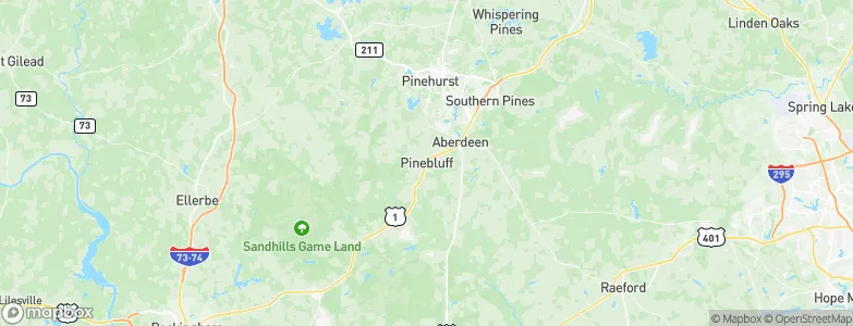 Pinebluff, United States Map