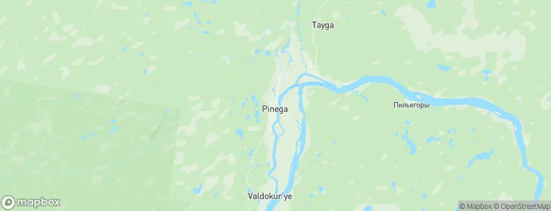 Pinega, Russia Map