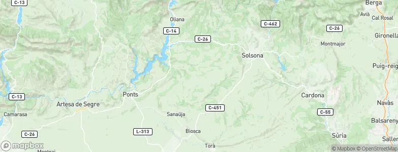 Pinell de Solsonès, Spain Map