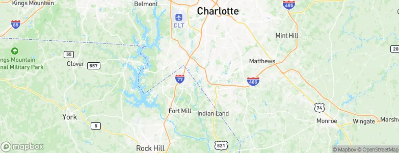 Pineville, United States Map