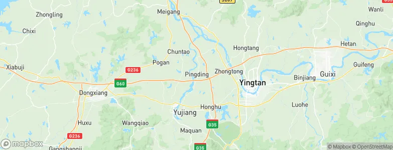 Pingdingxiang, China Map