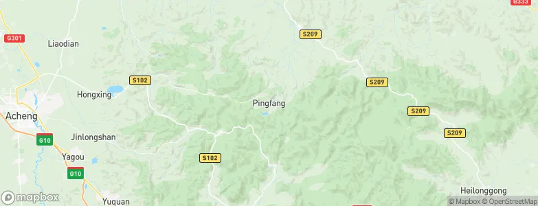 Pingfang, China Map