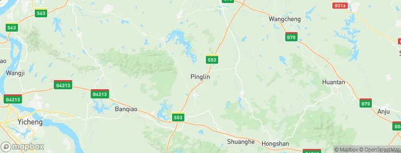 Pinglin, China Map