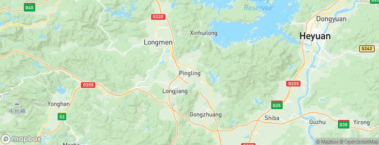 Pingling, China Map