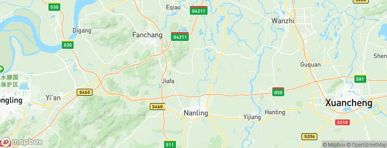 Pingpu, China Map