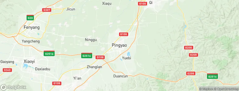 Pingyao County, China Map