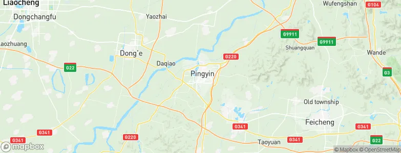 Pingyin, China Map
