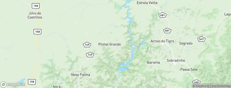 Pinhal Grande, Brazil Map