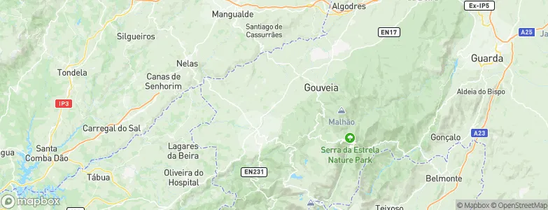 Pinhanços, Portugal Map