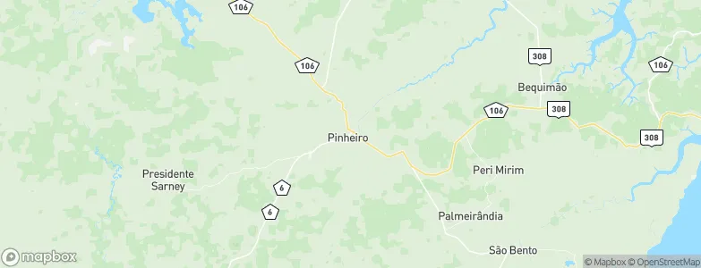 Pinheiro, Brazil Map