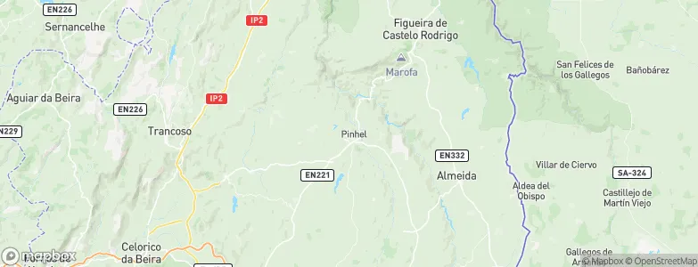 Pinhel, Portugal Map