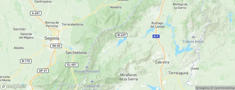 Pinilla del Valle, Spain Map