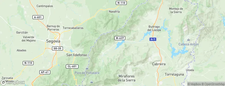 Pinilla del Valle, Spain Map