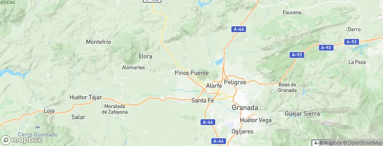 Pinos Puente, Spain Map