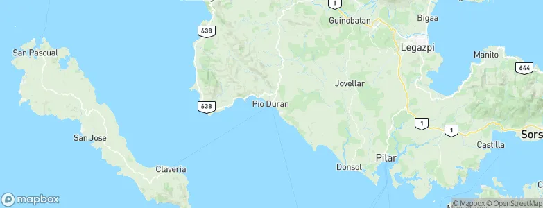 Pio Duran, Philippines Map