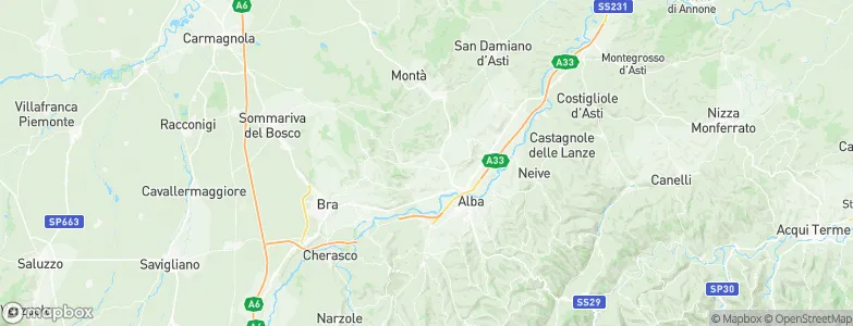 Piobesi d'Alba, Italy Map