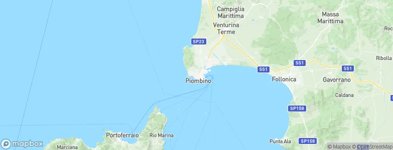 Piombino, Italy Map