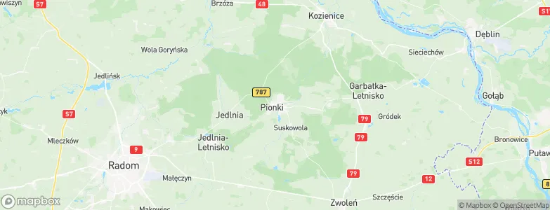 Pionki, Poland Map