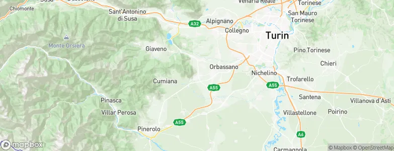 Piossasco, Italy Map