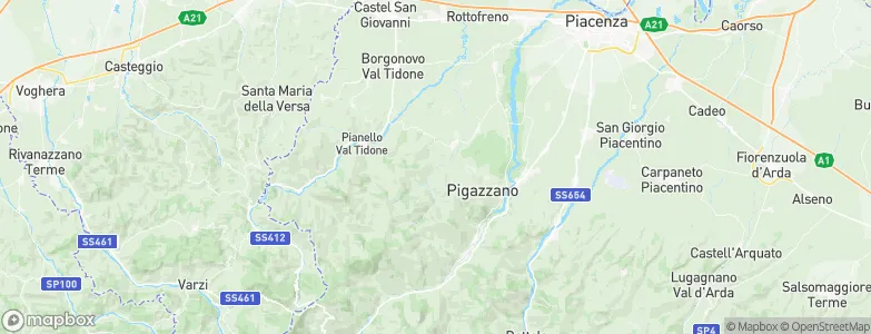 Piozzano, Italy Map