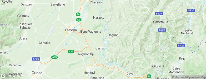 Piozzo, Italy Map